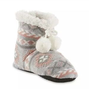 Muk Luks Luk-ees Women's Bootie Slippers NEW